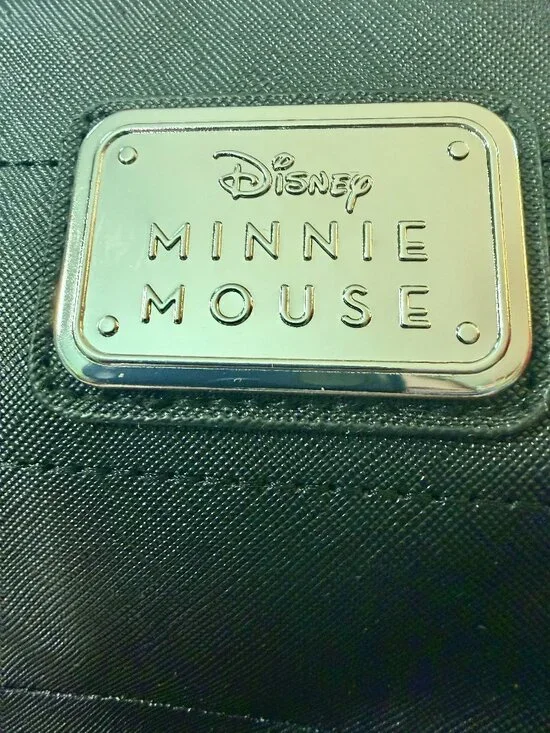 Disney Minnie Mouse Mini Backpack Black Quilted Ears Bow NWT - Picture 9 of 14